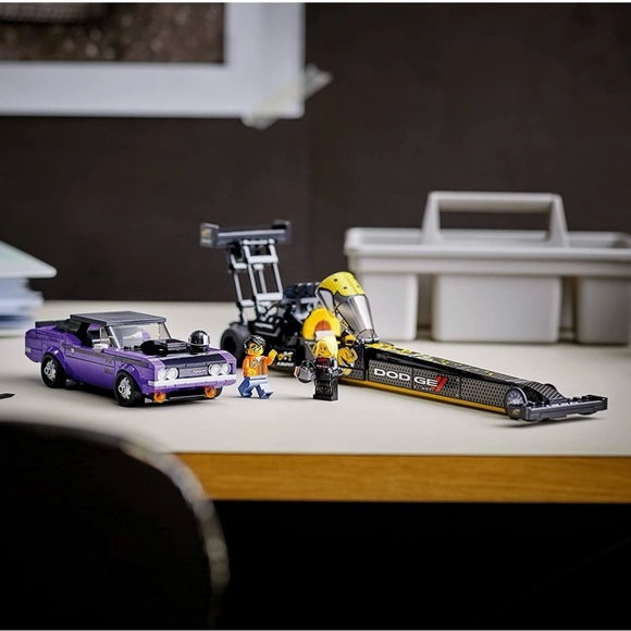 LEGOSpeedChampions Mopar Dodge//SRT Top Fuel Dragster. 1970 Dodge Challenger T/A - Picture 5 of 8